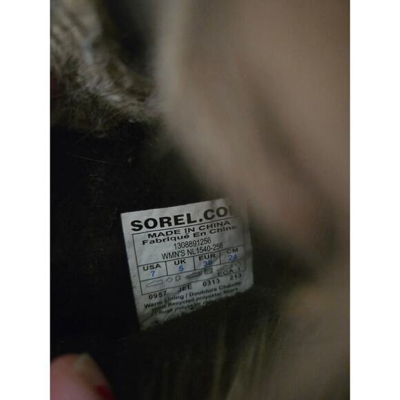 Sorel Joan Of Arctic Winter Boots Womens Size 7 Leather Brown and Black in Color - Picture 7 of 8